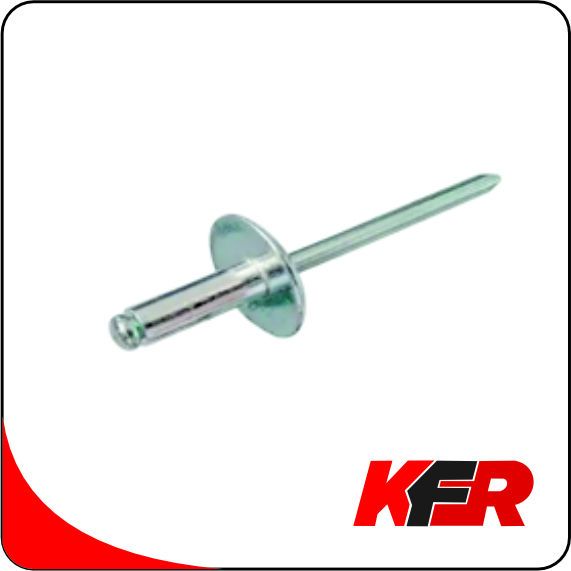 Заклепка вытяжная с широкой шляпкой алюминий сталь 01528